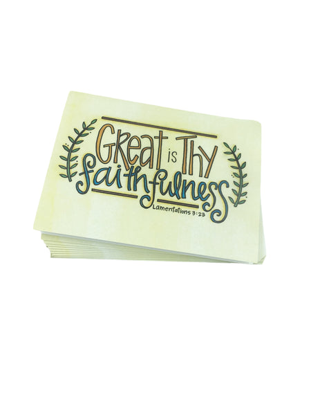 Faithfulness Note Cards