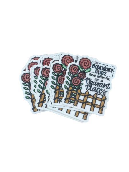 Boundary Line Sticker