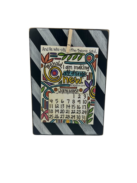 Black and White Wood Frame Bundle with 2026 Refill