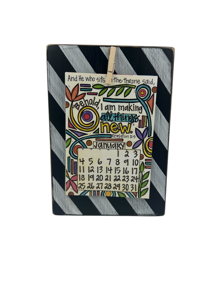 Black and White Wood Frame Bundle with 2026 Refill