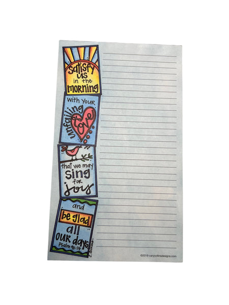 Satisfy Us Notepad