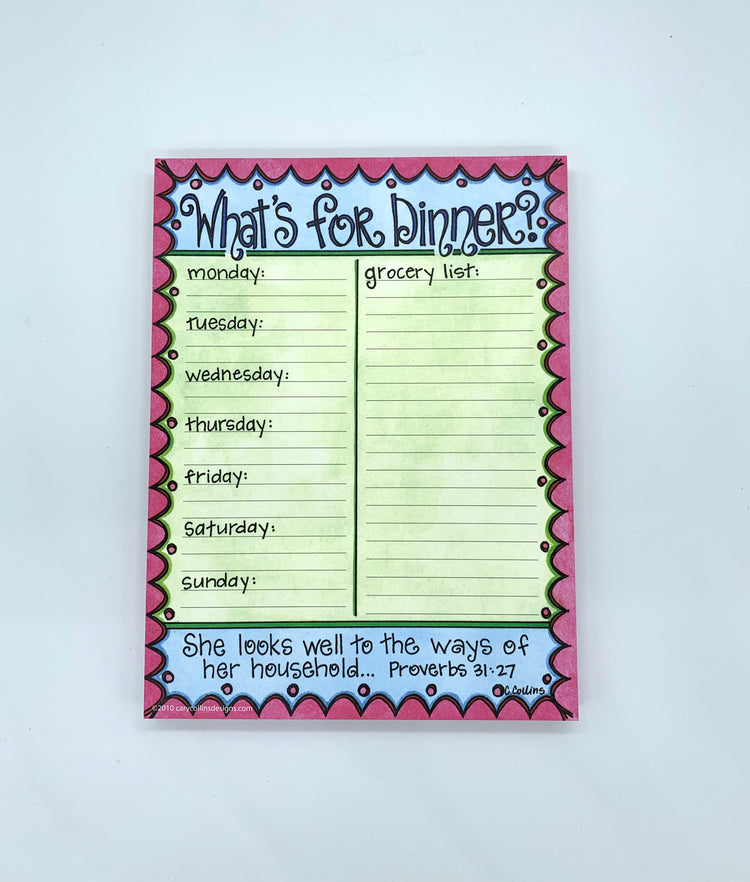 What's for Dinner Notepad