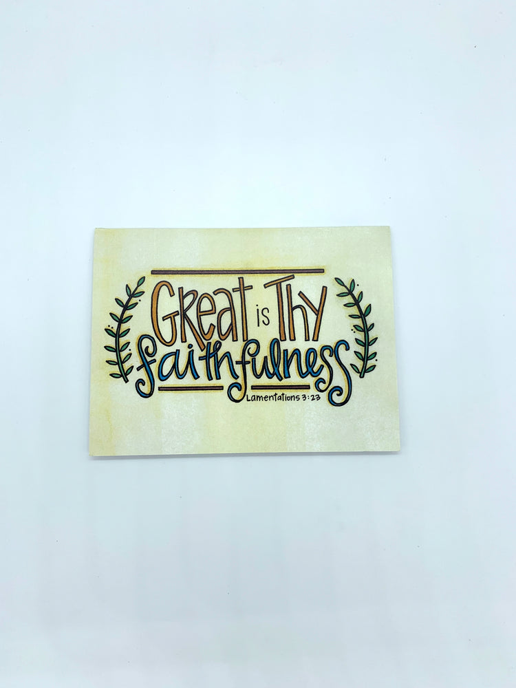 Faithfulness Note Cards