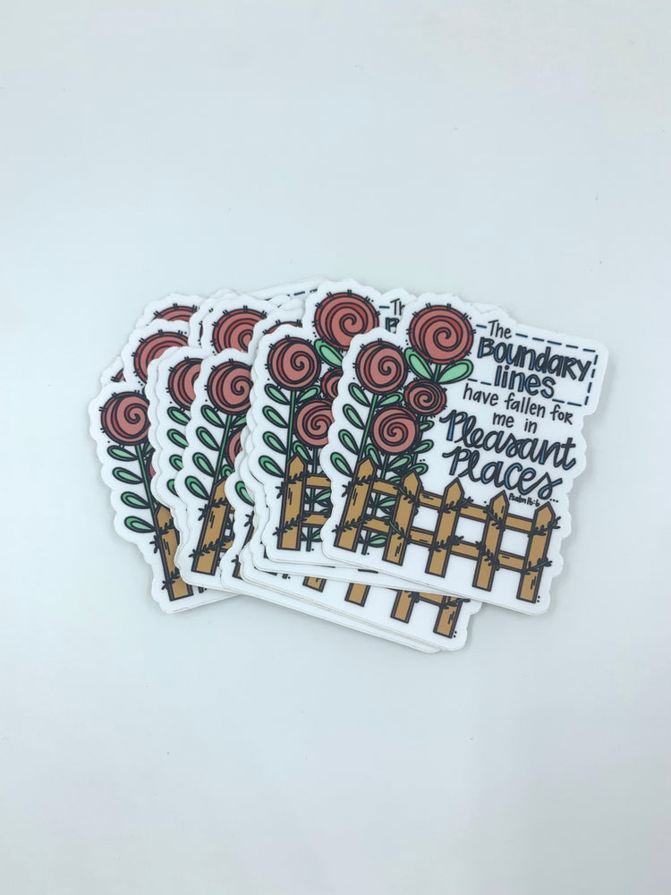 Boundary Line Sticker