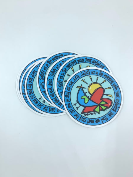 Satisfy Us Sticker