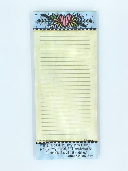 Lord is my Portion Notepad